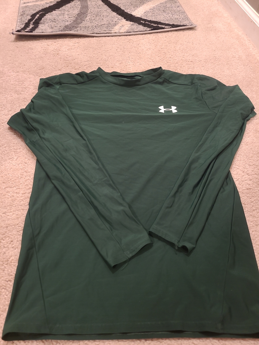Under Armour Men's HeatGear Armour Comp Long Sleeve Top Green Large